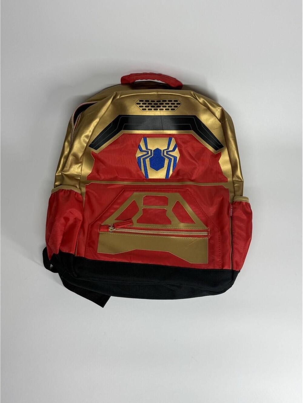 Disney Marvel Iron Spider Backpack Kids Red Gold School Bag